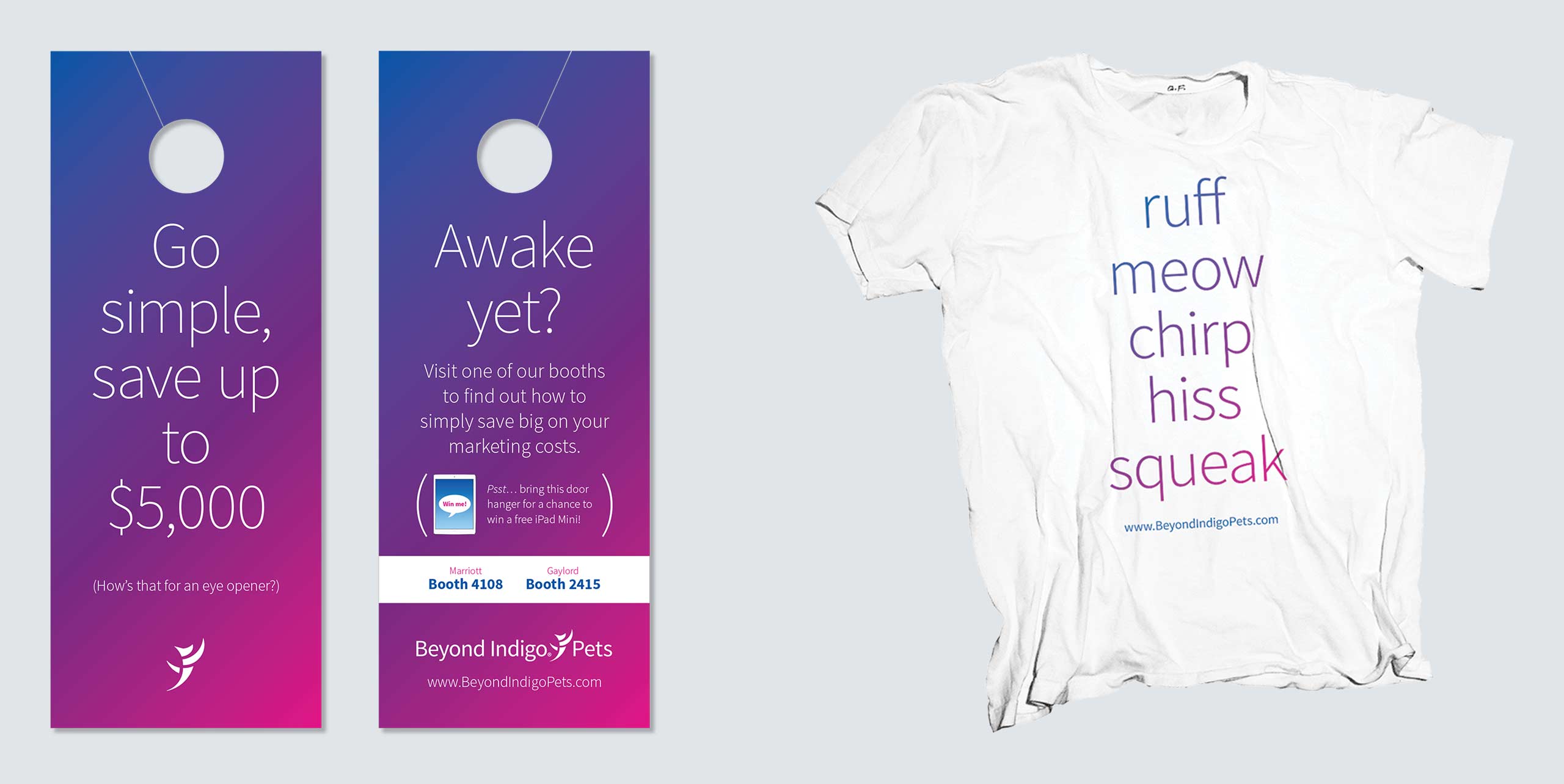 Door hanger and t-shirt